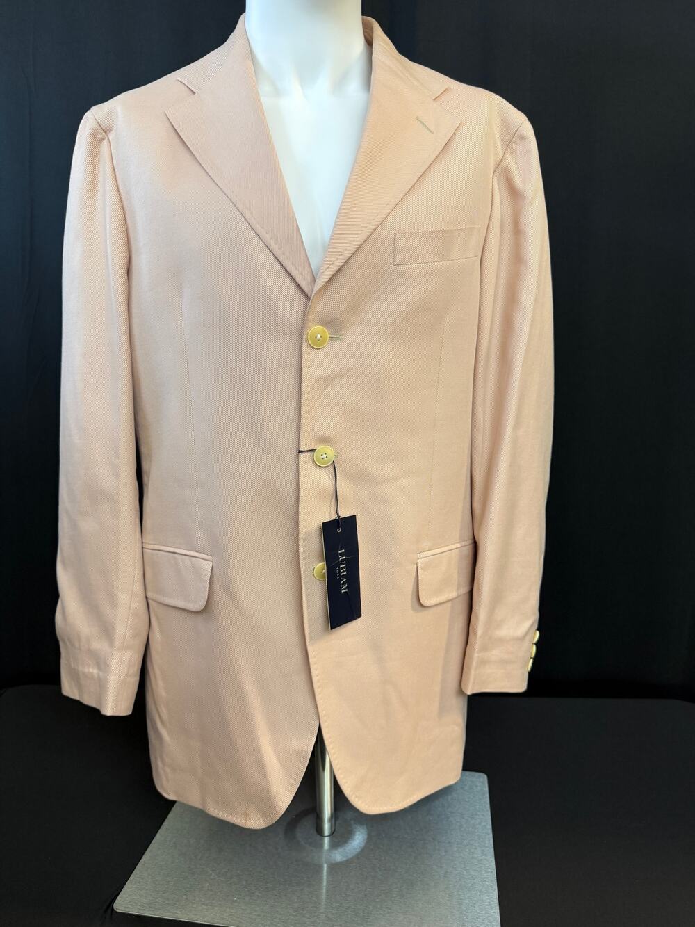 NWT Lubiam 1911 Mens 42R Pink Cotton Sport Coat Blazer Made in Italy